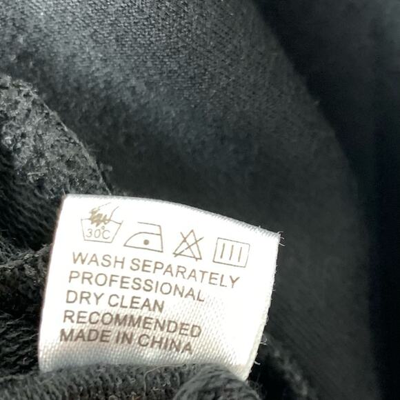 Shein Female Figure Outline Long Sleeve Hoodie Black White Cotton Blend Small - Picture 7 of 8